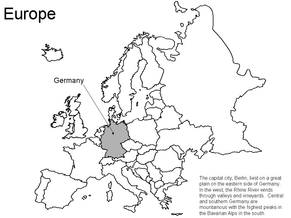 Printable Map1 Germany Coloring Pages - Coloringpagebook.com