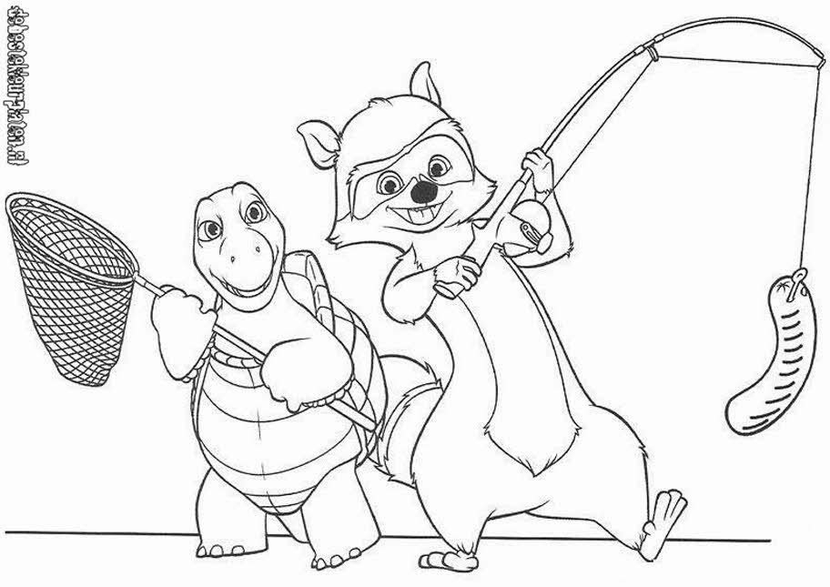 over the hedge Colouring Pages (page 2)