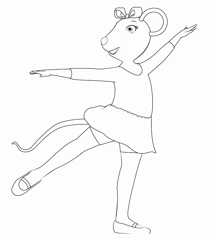 Angelina Ballerina Coloring Pages 21 | Free Printable Coloring 