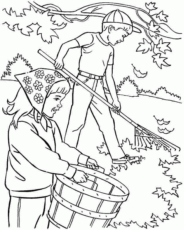 Preschool Fall Coloring Pages - Coloring Home