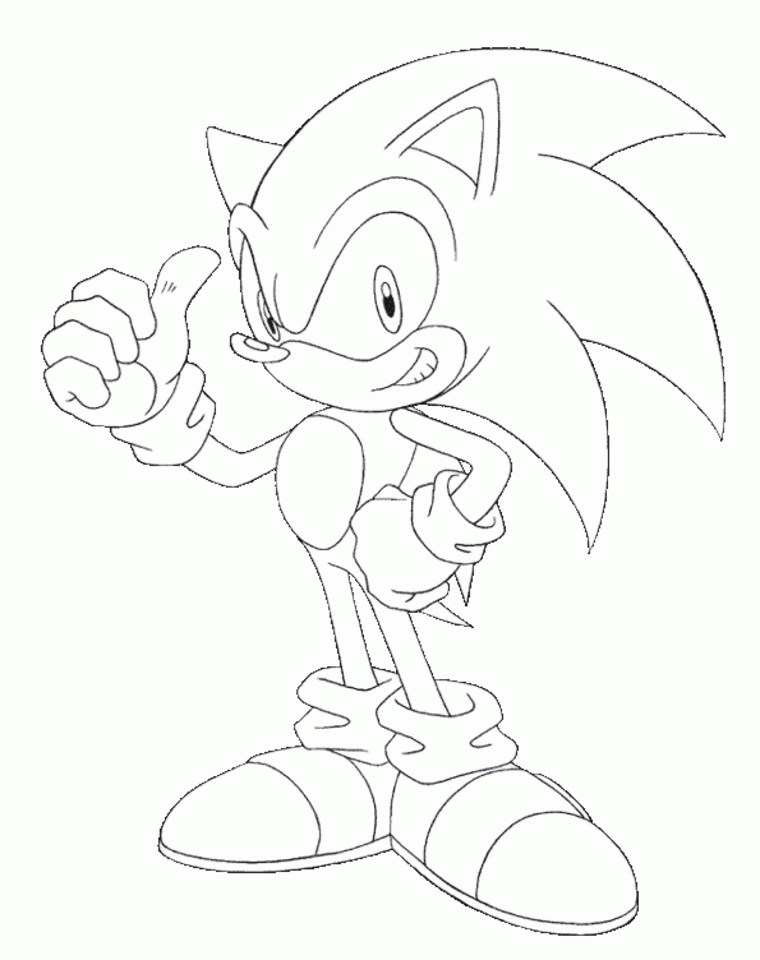 Printable Sonic Coloring Pages for Kids >> Disney Coloring Pages