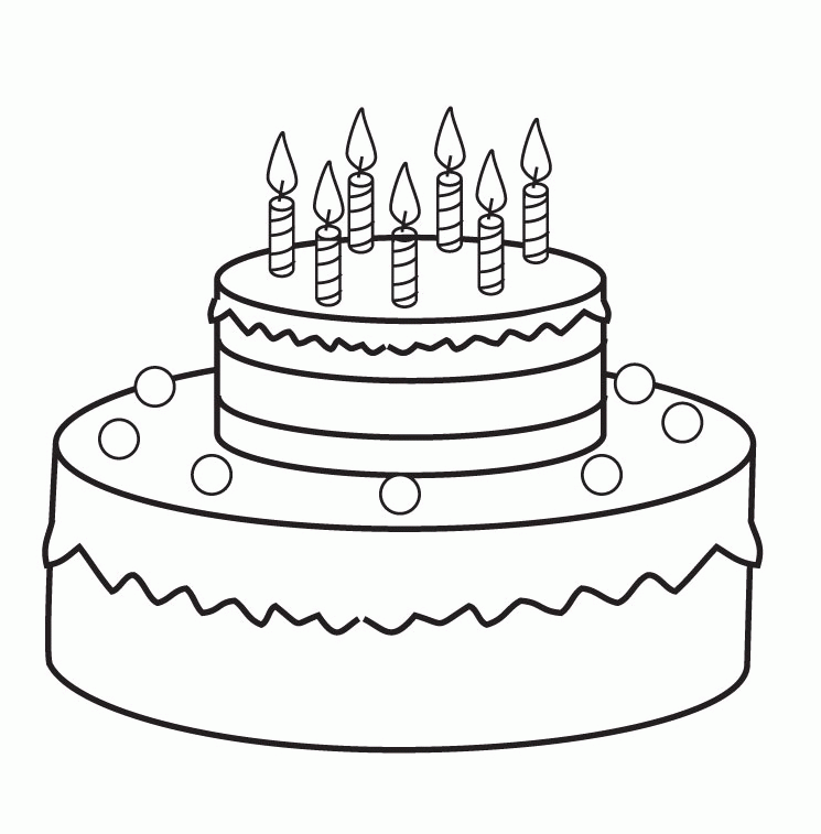 Body Without cake Colouring Pages