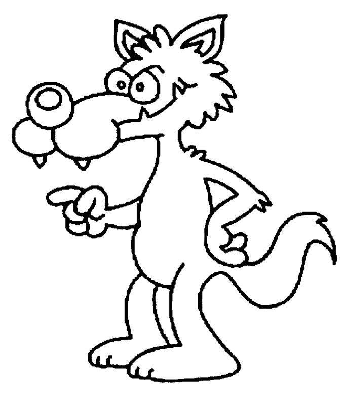 Printable Roblox Wolf Coloring Page