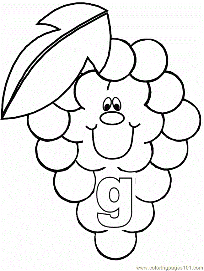 Coloring Pages G Coloring Pages (Education > Alphabets) - free 