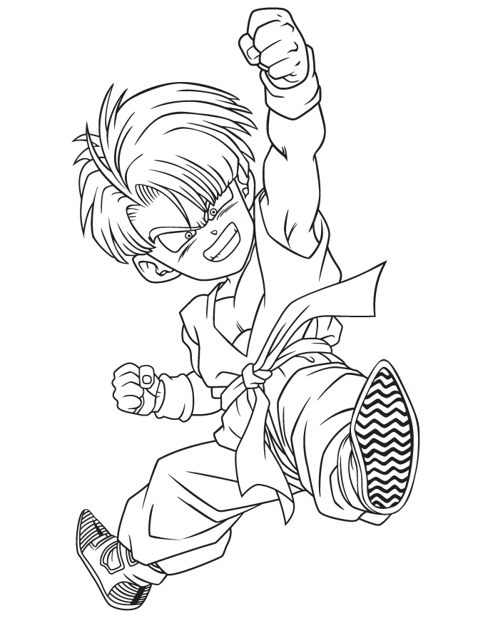 dragon ball z k Colouring Pages