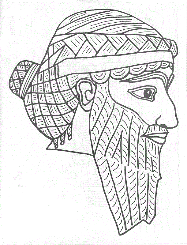 Greek sandals coloring page | Kids Coloring Page