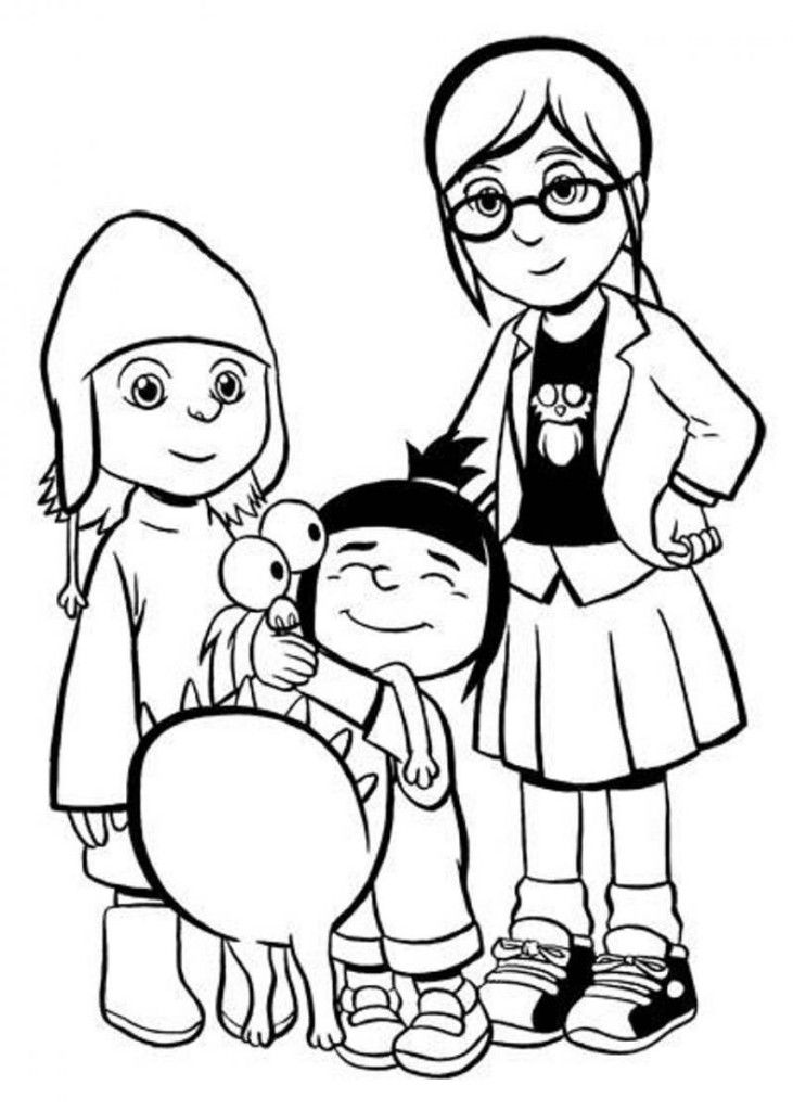 Despicable Me Coloring Pages for Kids- Coloring Book Pages