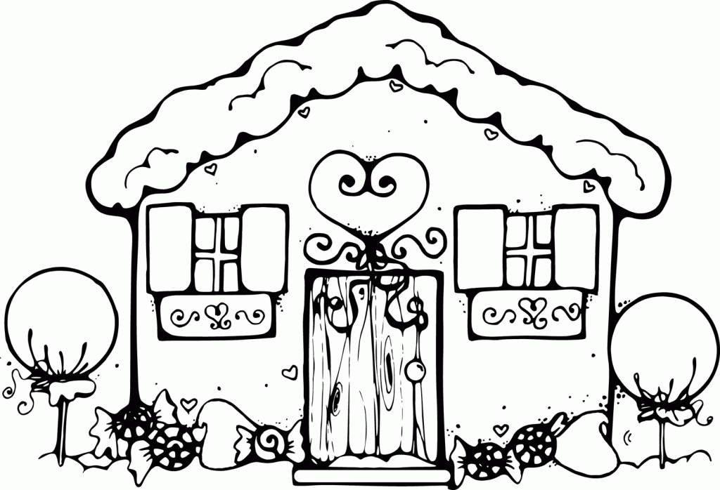 Haunted House Coloring Page - Free Coloring Pages For KidsFree 