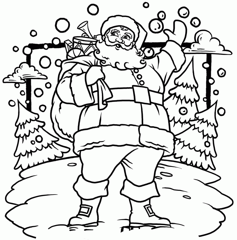 Coloring Pages Santa Claus - Coloring Home
