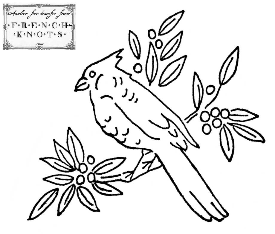 For the Birds Embroidery Transfer Patterns
