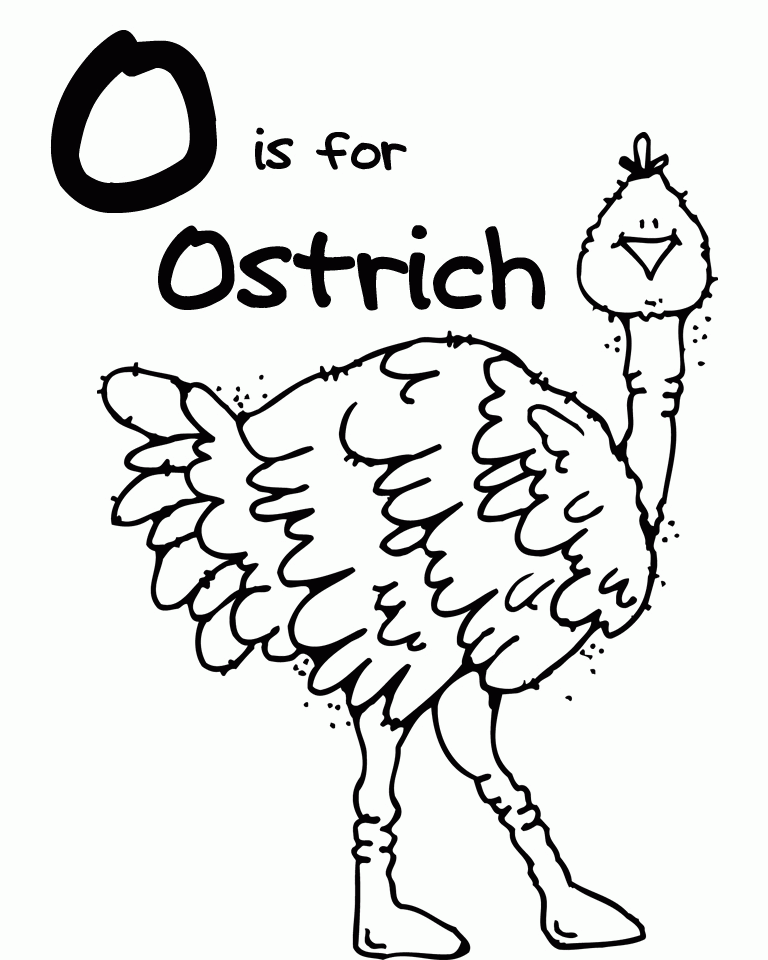 Ostrich Coloring Page | Clipart Panda - Free Clipart Images