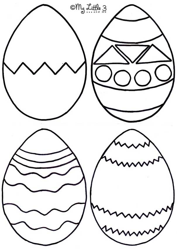 Easter Egg Pictures To Color And Print : Easter Egg Pictures To 