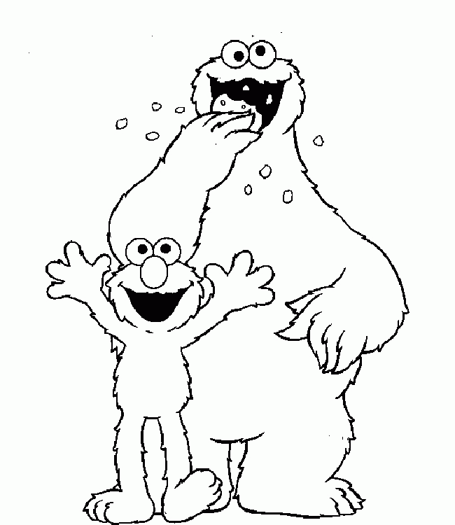 Elmo Coloring pages to Print Free and Cookies : New Coloring Pages