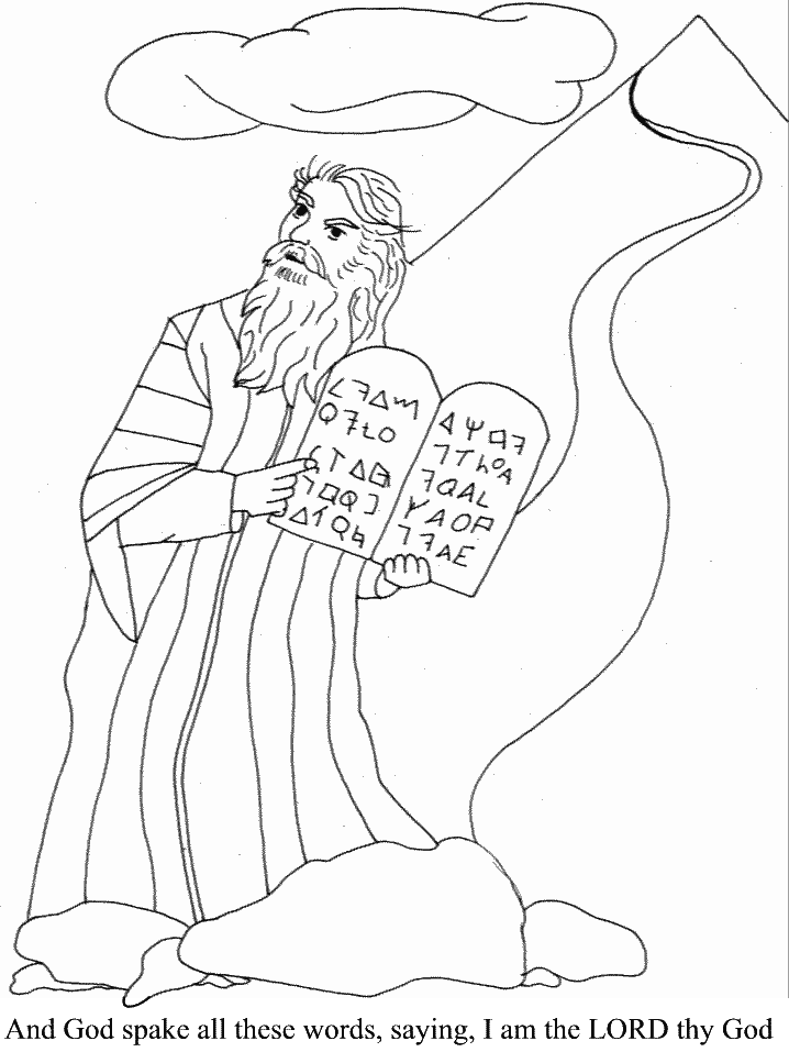 Keyboards for Christ Music Program Coloring pages Moses