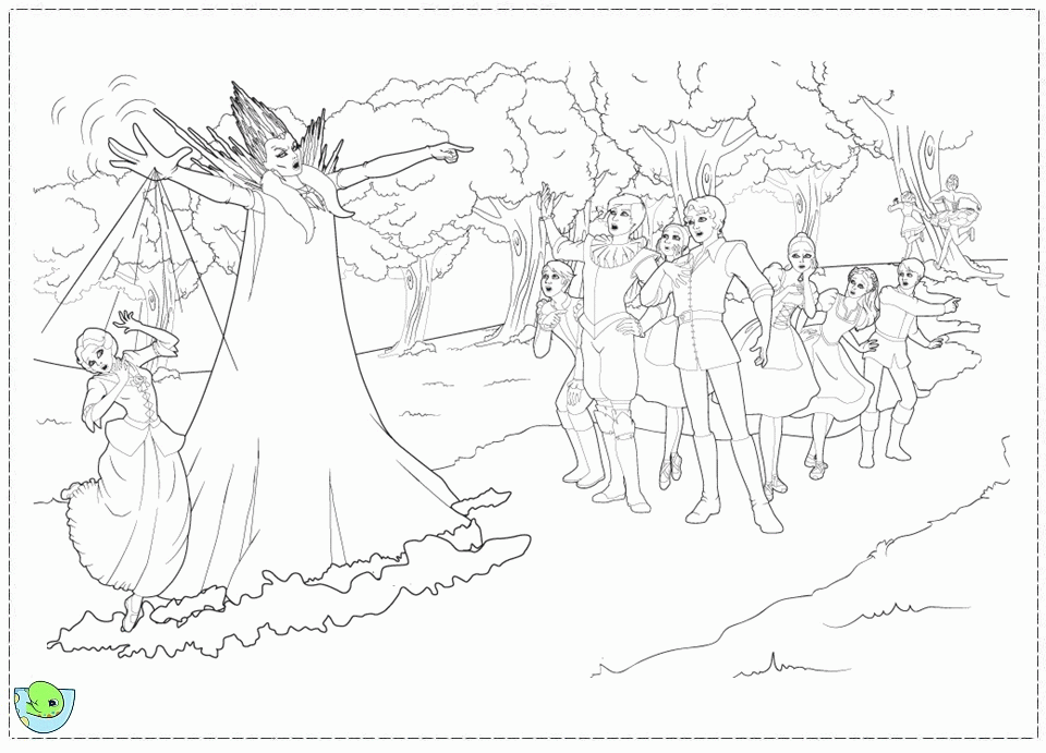 Barbie and the pink shoes Colouring Pages