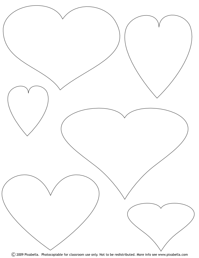 Printable Heart Shape Template