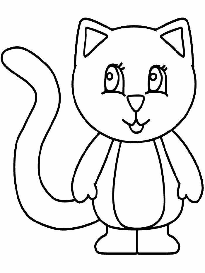 Printable Cat Coloring pages for kids | Coloring Pages