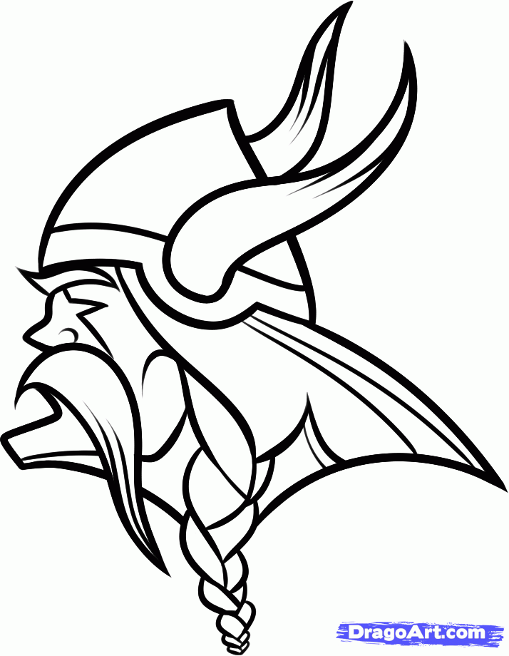 How to Draw the Minnesota Vikings, Step by Step, Sports, Pop 