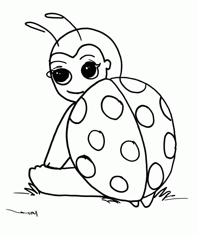 Download Ladybug Sitting Coloring Pages Or Print Ladybug Sitting 