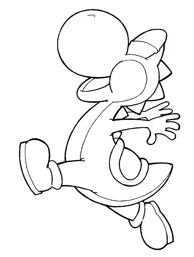 Yoshi Coloring Sheets Coloring For Kids Coloring Download 30681 