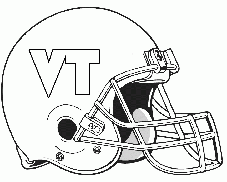 Football Helmet KC Coloring Pages - Football Coloring Pages 