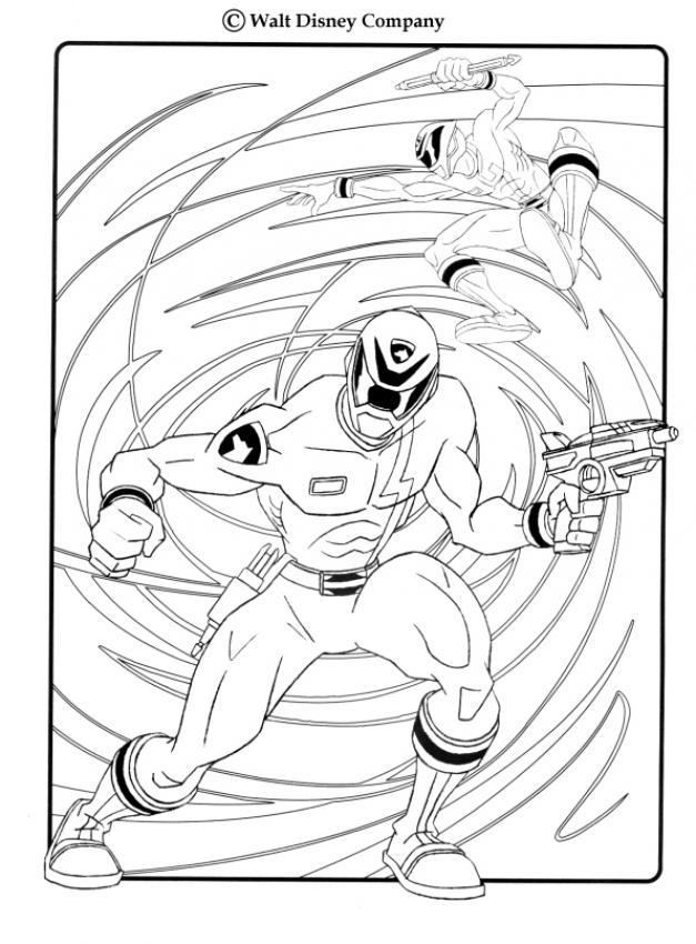 POWER RANGERS coloring pages - Power Ranger's car
