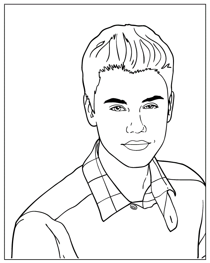 Coloring Pages Justin Bieber