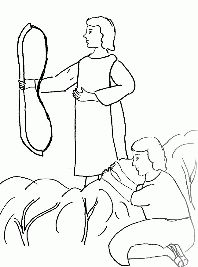 Pix For > David And Jonathan Coloring Page