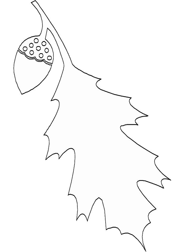 Printable Leaf2 Simple-shapes Coloring Pages