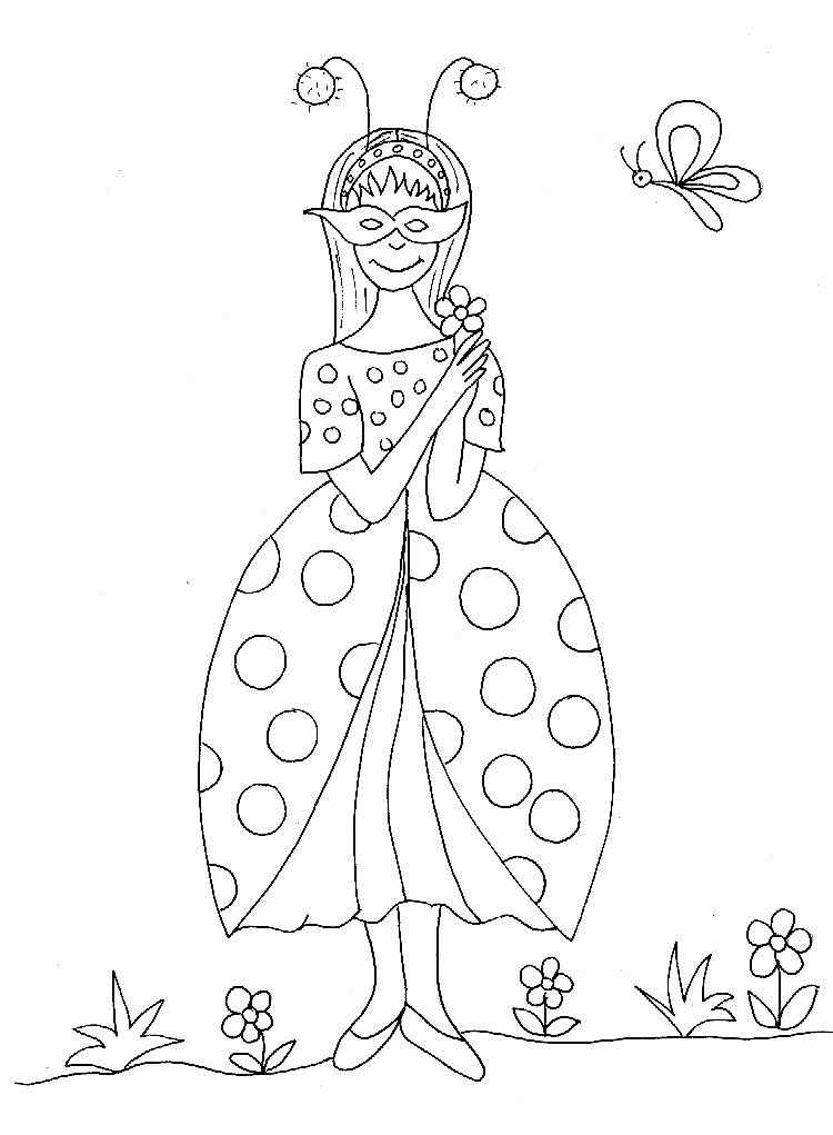 Coloring pages carnival - picture 12