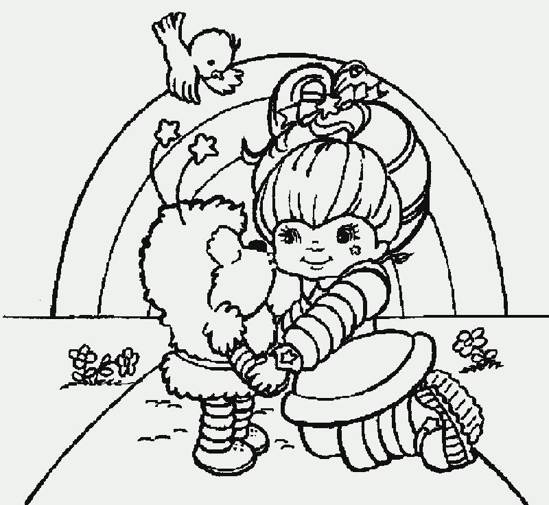 Rainbow Brite Being Be Shaken With Friends Coloring Pages - Kids 