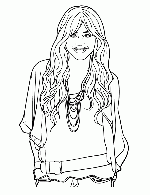 Coloring Pages Disney Hannah Montana Coloring Home