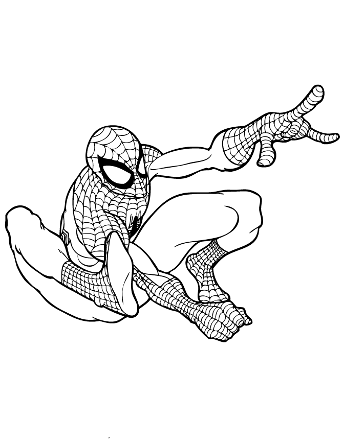 Spider Man Super Hero Coloring Page Free Printable Coloring Pages 