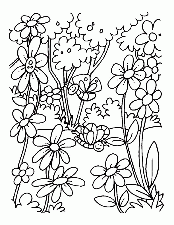Coloring pages spring - picture 382