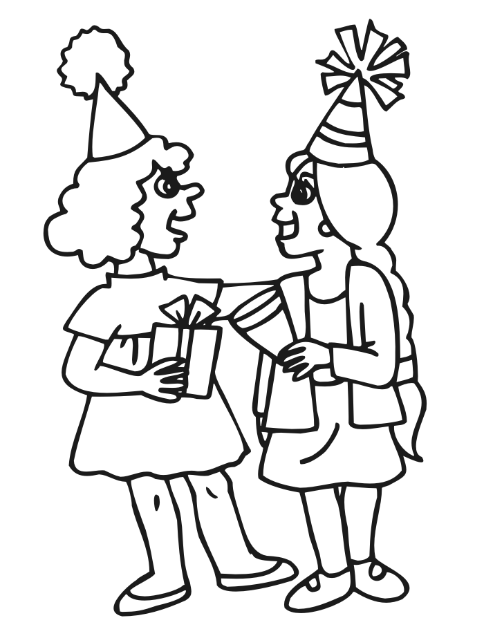 Birthday Party Coloring Pages 140 | Free Printable Coloring Pages