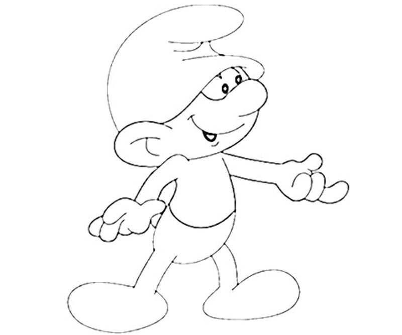 19 Clumsy Smurf Coloring Page