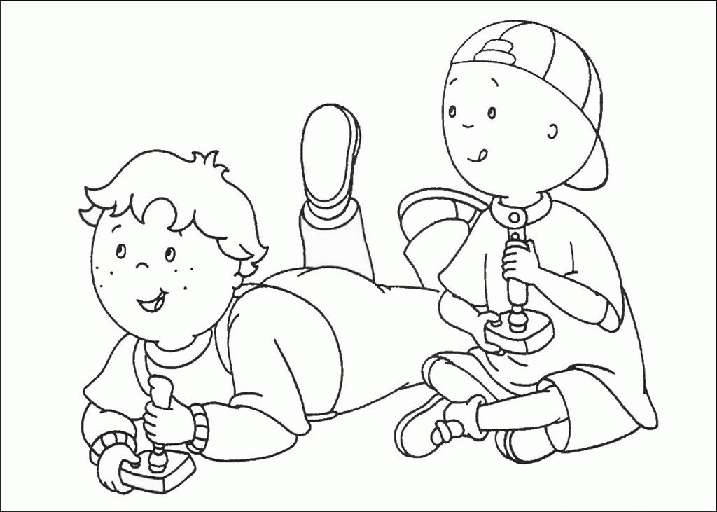 Cartoon: Awesome Caillou Coloring Pages Picture, ~ Coloring Sheets
