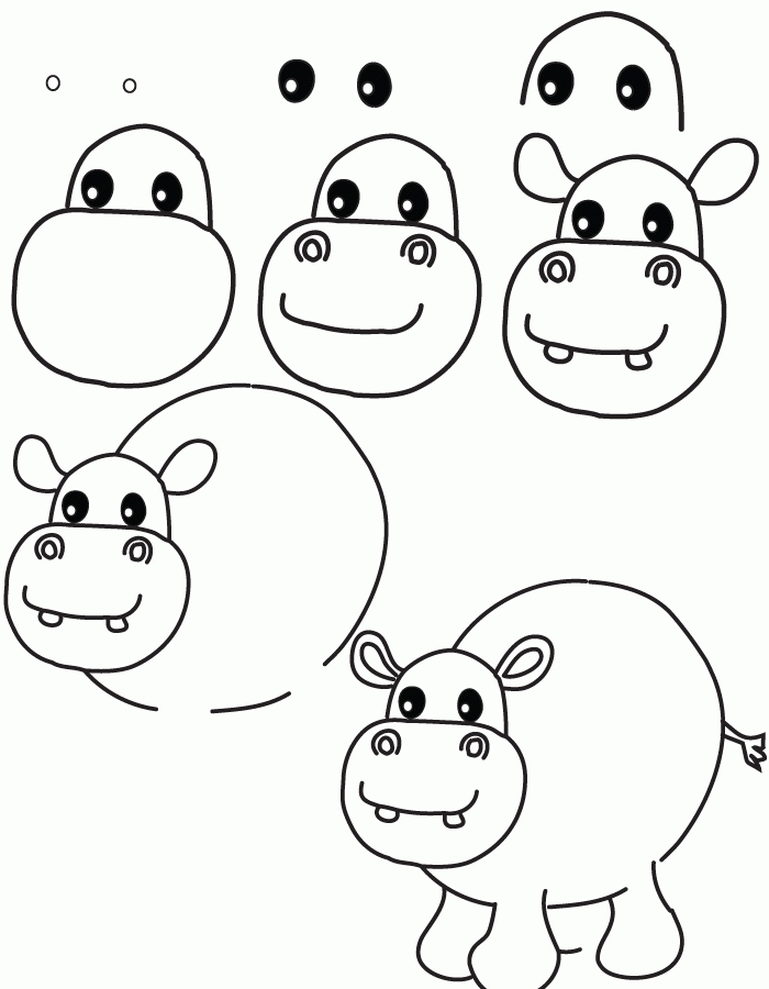 drawing hippopotamus | kate