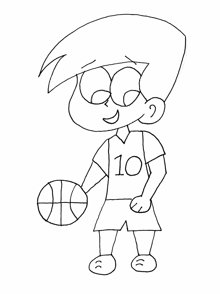 Basketball Coloring Pages (17) - Coloring Kids