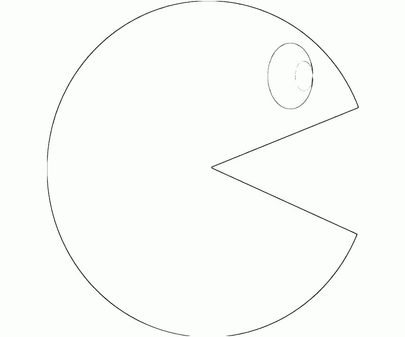pacman colouring pages - Quoteko.