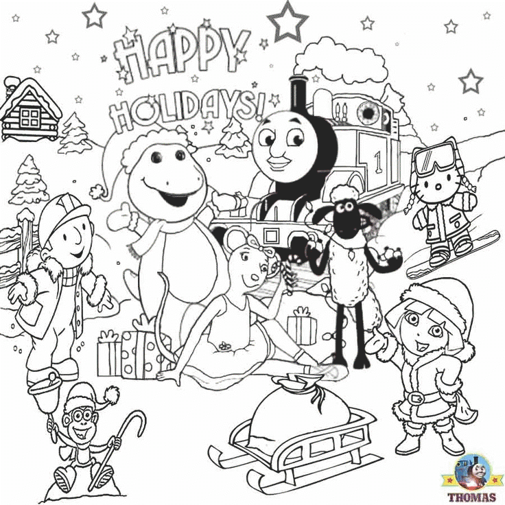 nick jr happy holidays coloring page | My Classroom