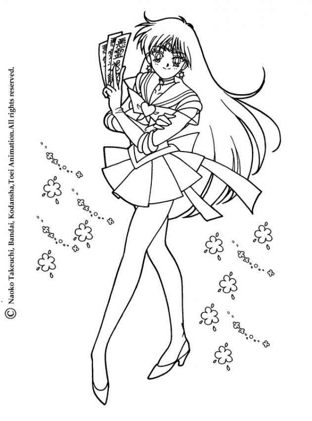 SAILOR MOON coloring pages - Sailor Mars