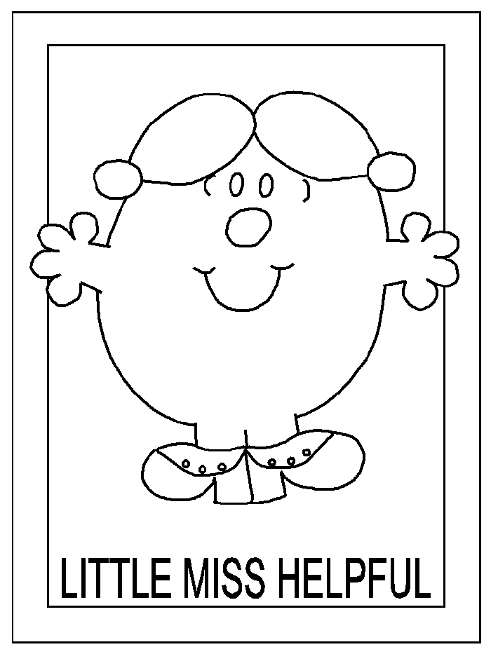 Little miss sunshine Colouring Pages