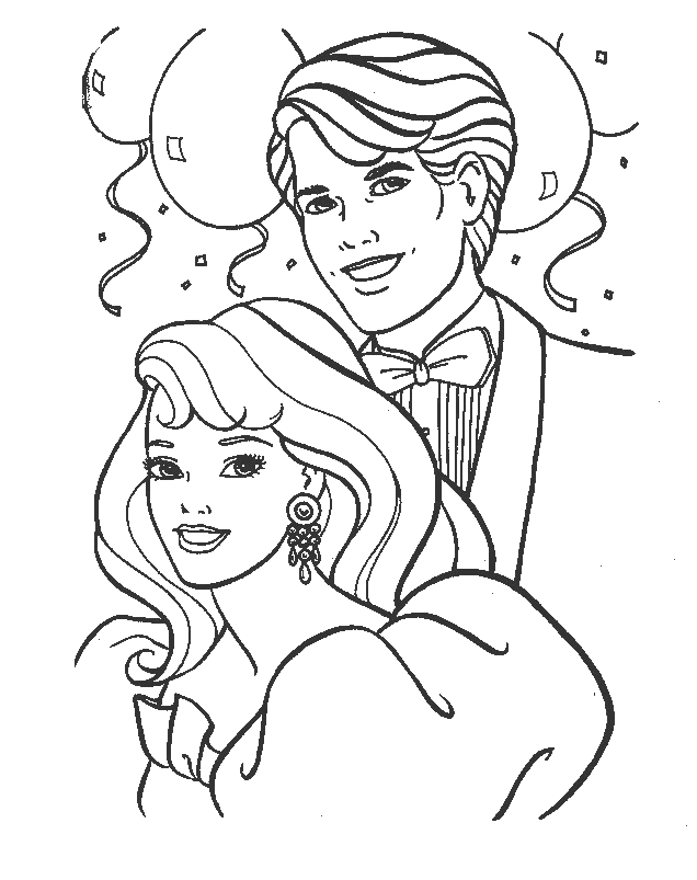Barbie And Ken Coloring Pages - Coloring Home