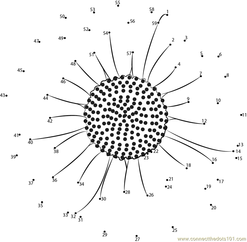Flower Dot Art Printable