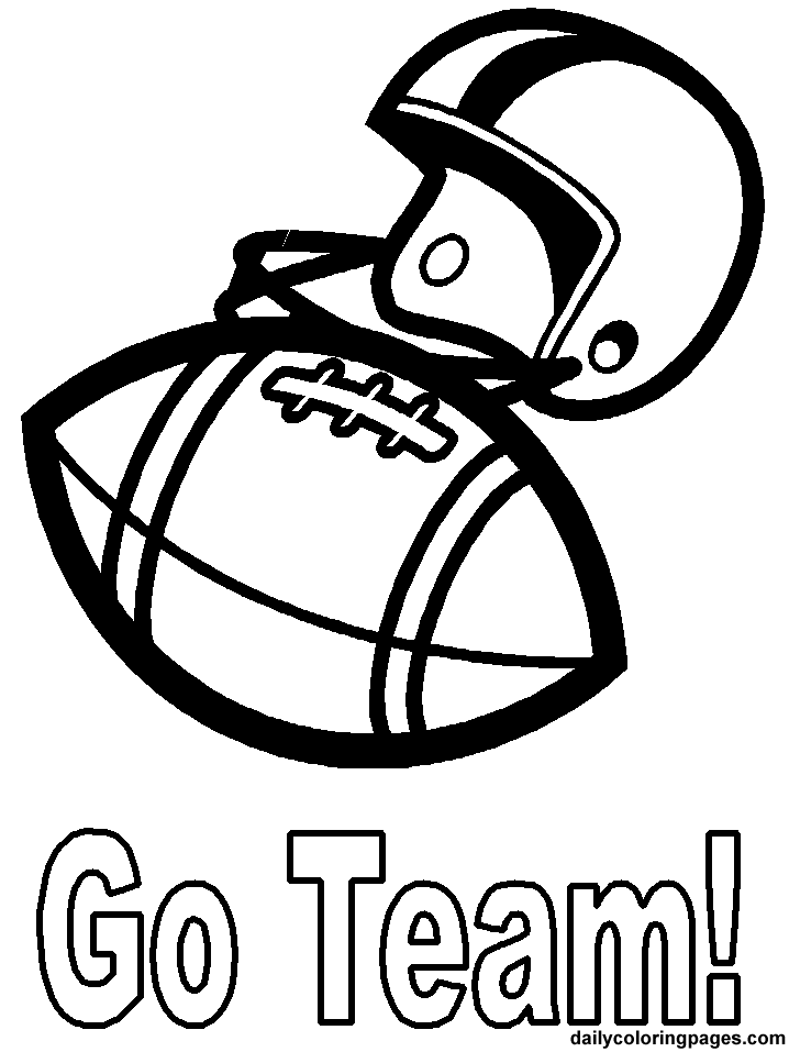 Print And Coloring Page football | Coloring Pages