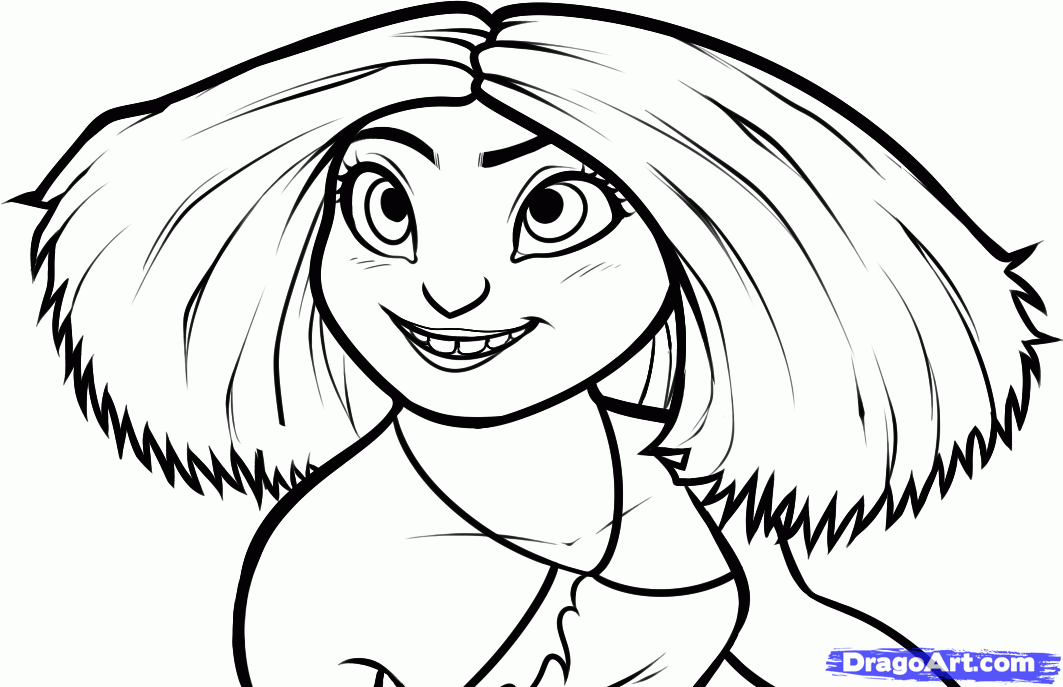 How to Draw Eep, Eep From The Croods, Step by Step, Movies, Pop 