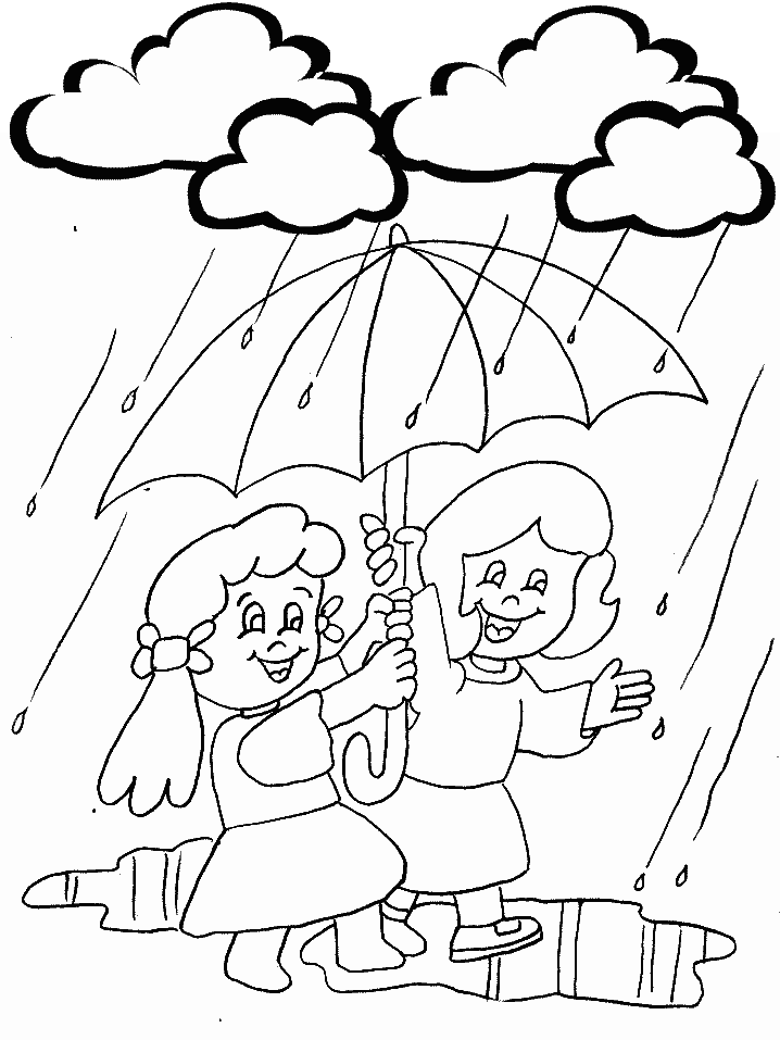 Rain Holidays Coloring Pages & Coloring Book