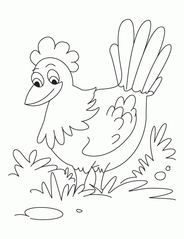 The Little Red Hen Coloring Pages Coloring Home
