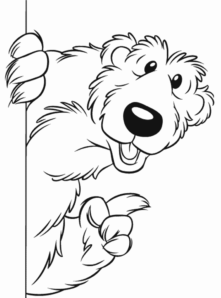 Bear in the Big Blue Coloring Pages Free Printable Download 